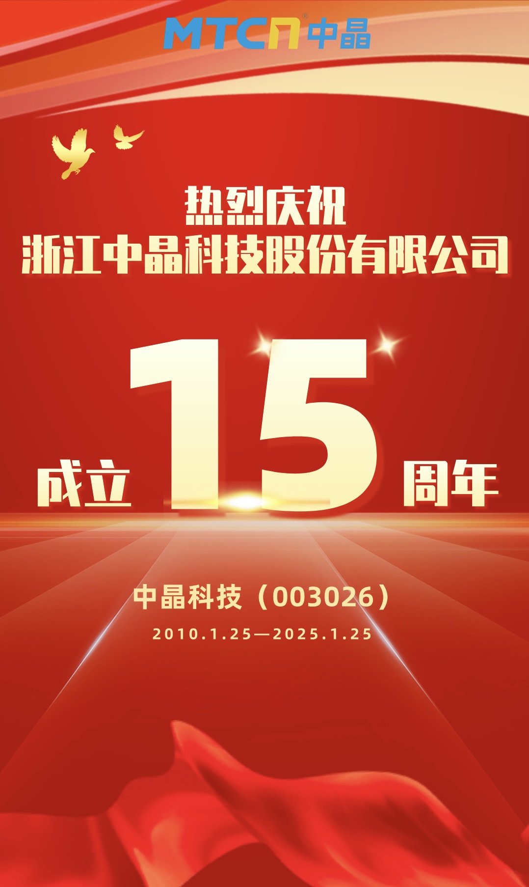 中晶科技15周年|奮進十五載，揚帆向未來